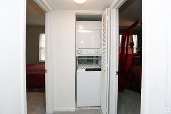 Washer and dryer included in all two bed two bath homes